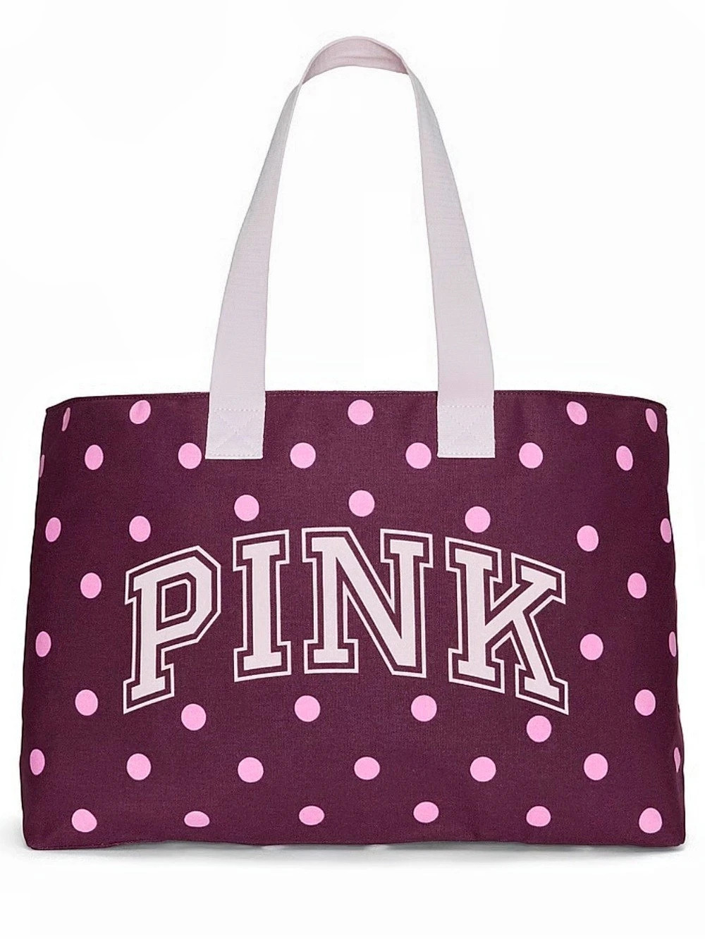 Victoria's Secret PINK Campus Tote and Pouch Set Purple & Pink Like New